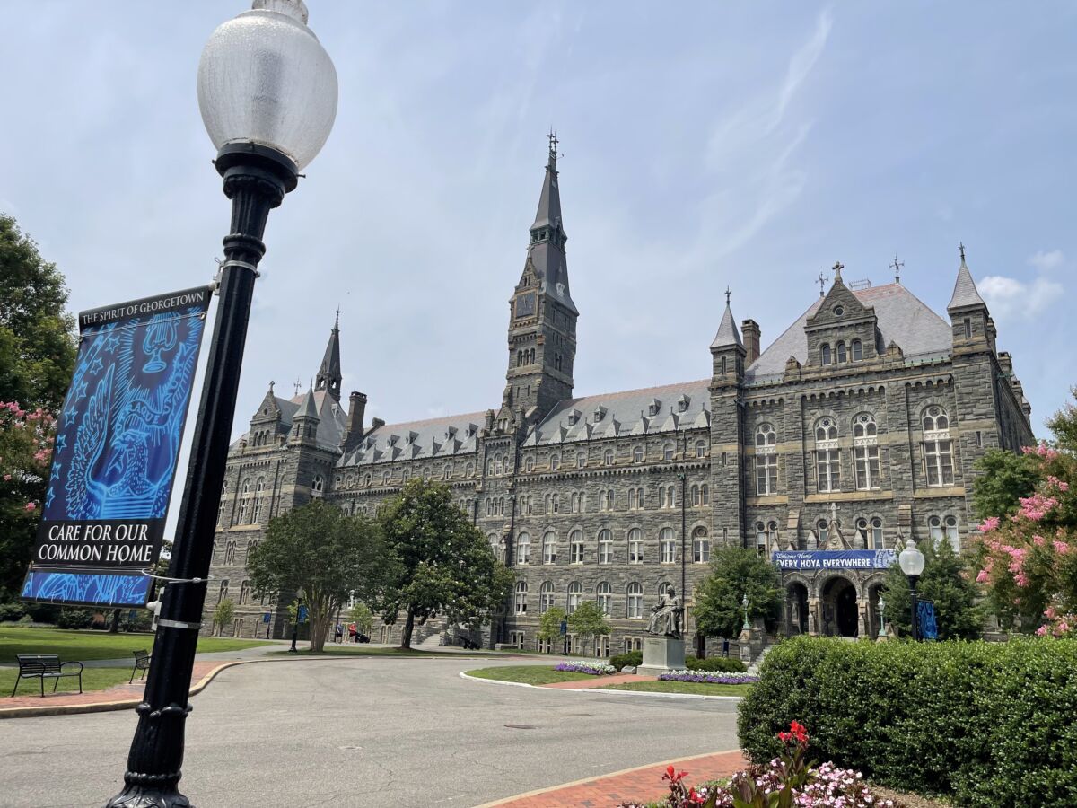 Healy Hall at Georgetown University, a historic campus landmark that anchors academic life and reflects the university’s long-term investment in its campus community.